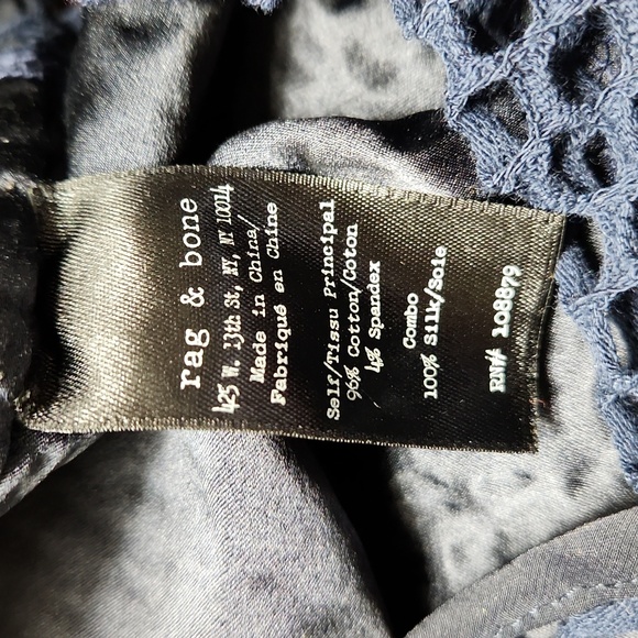 Nwt rag & bone Luna Mesh Button-down Shirt - Picture 14 of 14